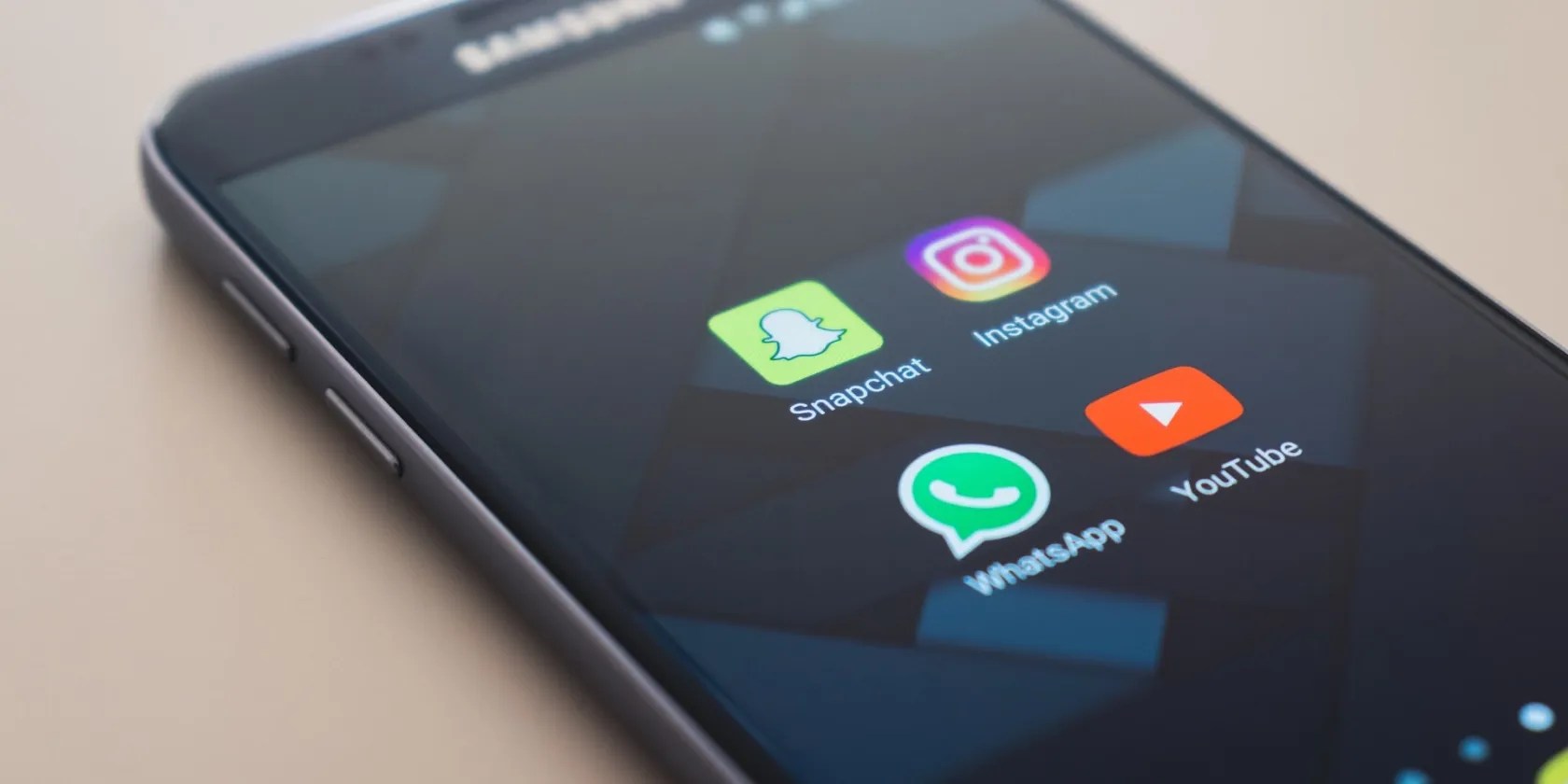 Snapchat app and other apps