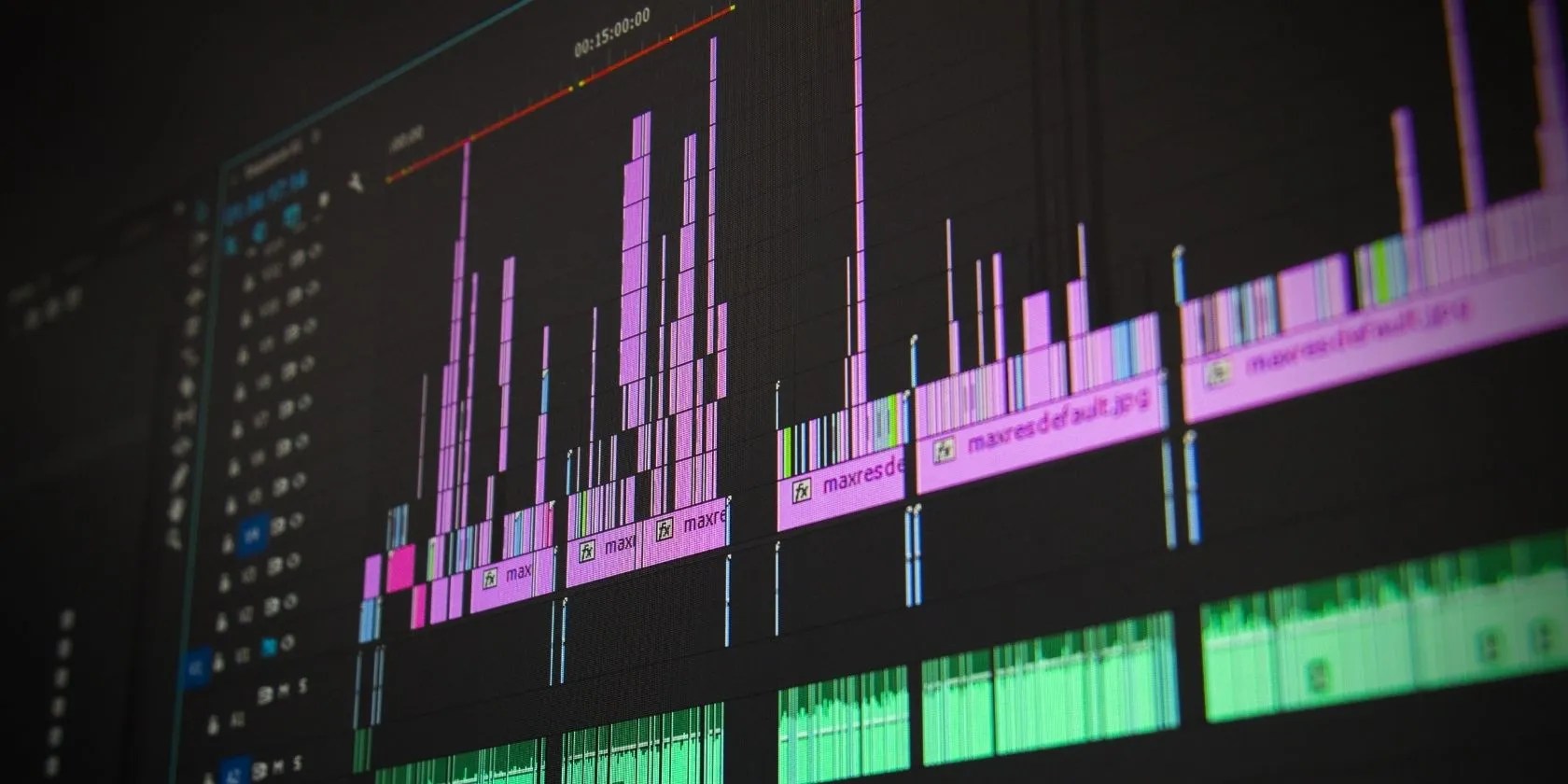 Music being created on a DAW