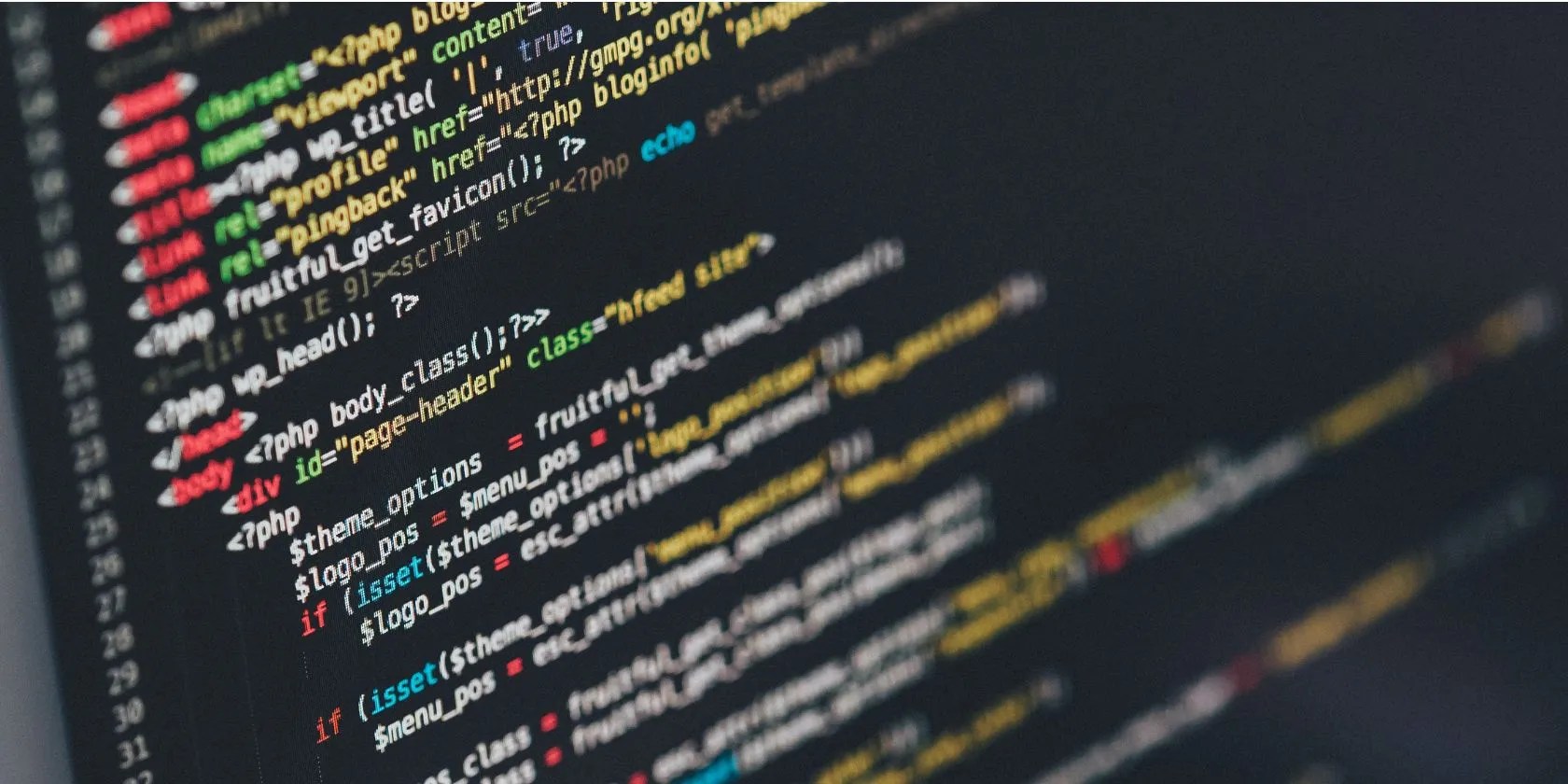 HTML source code syntax highlighted