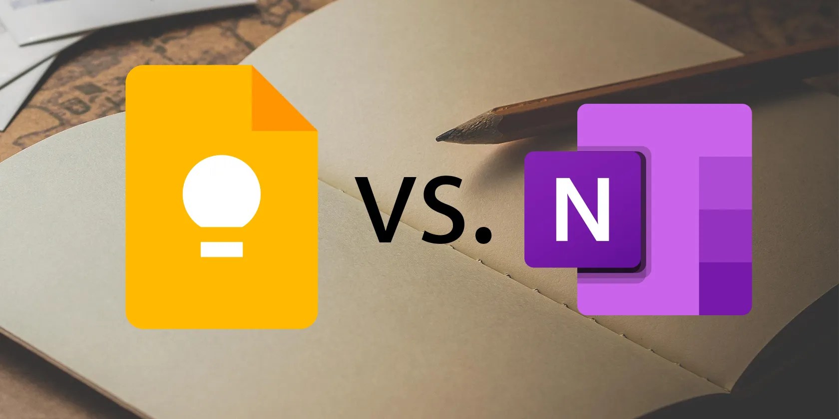 Google Keep vs. OneNote logos