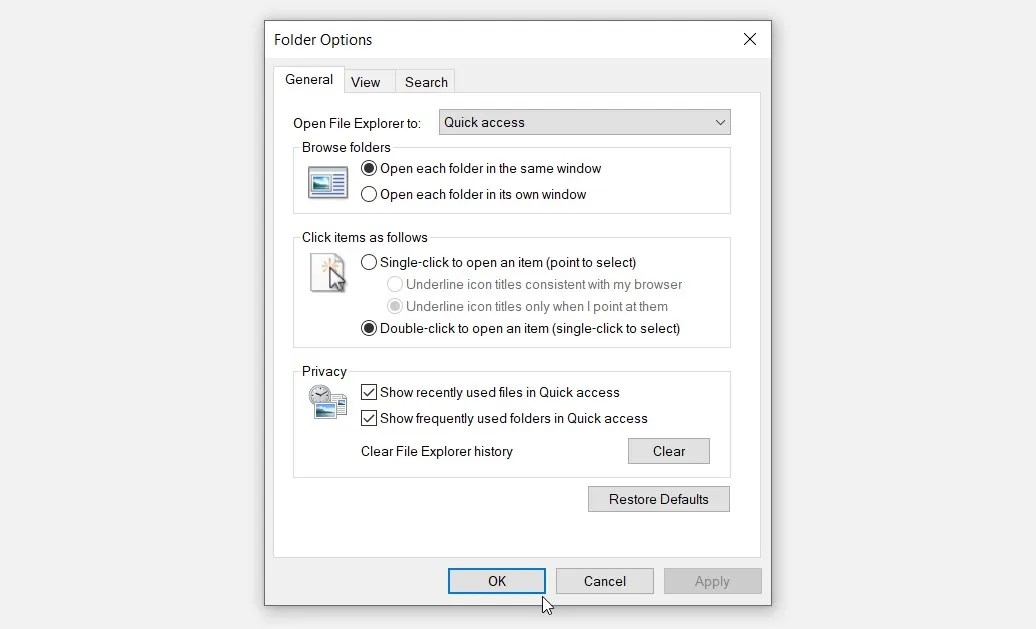 What Are the Windows Folder Options, and How Do You Enable or Disable Them?