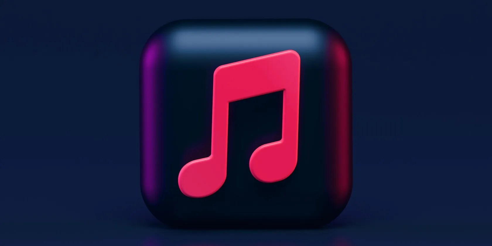 apple music logo in 3d