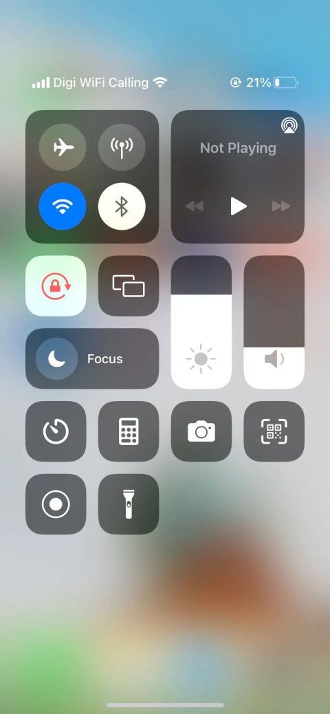 iphone control center