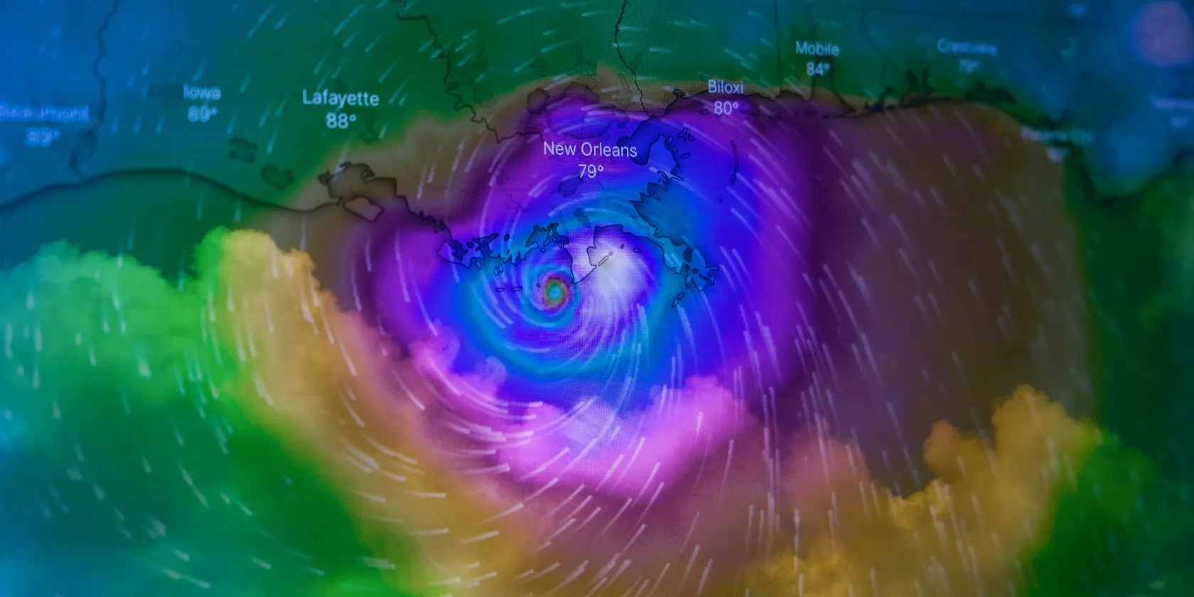 Weather mapping and radar images