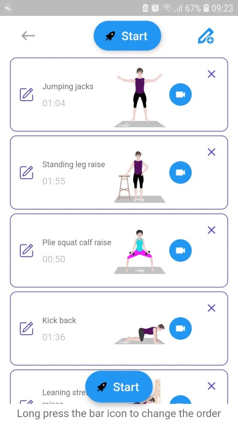 Leg Workouts Mobile workout app