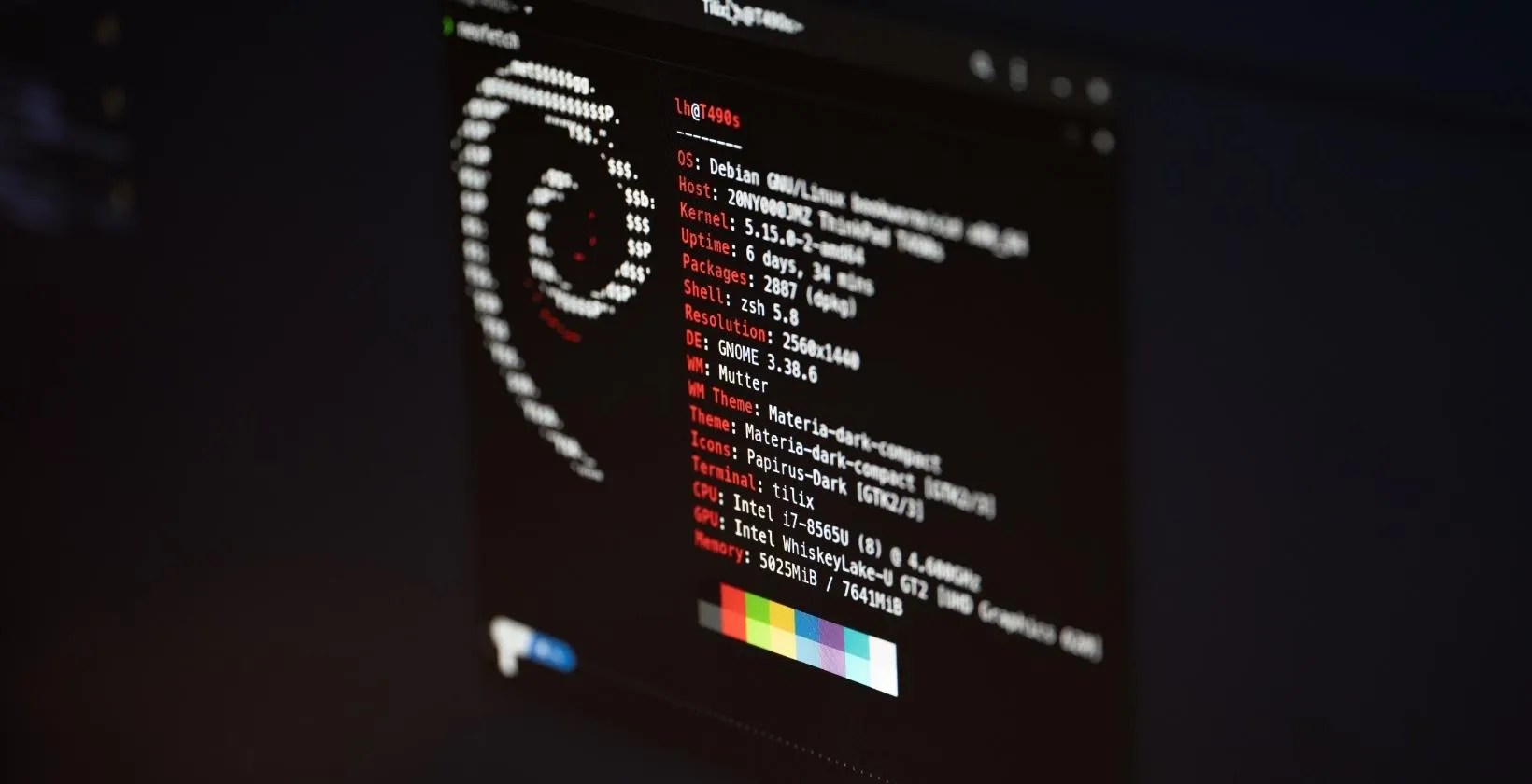 Linux neofetch command