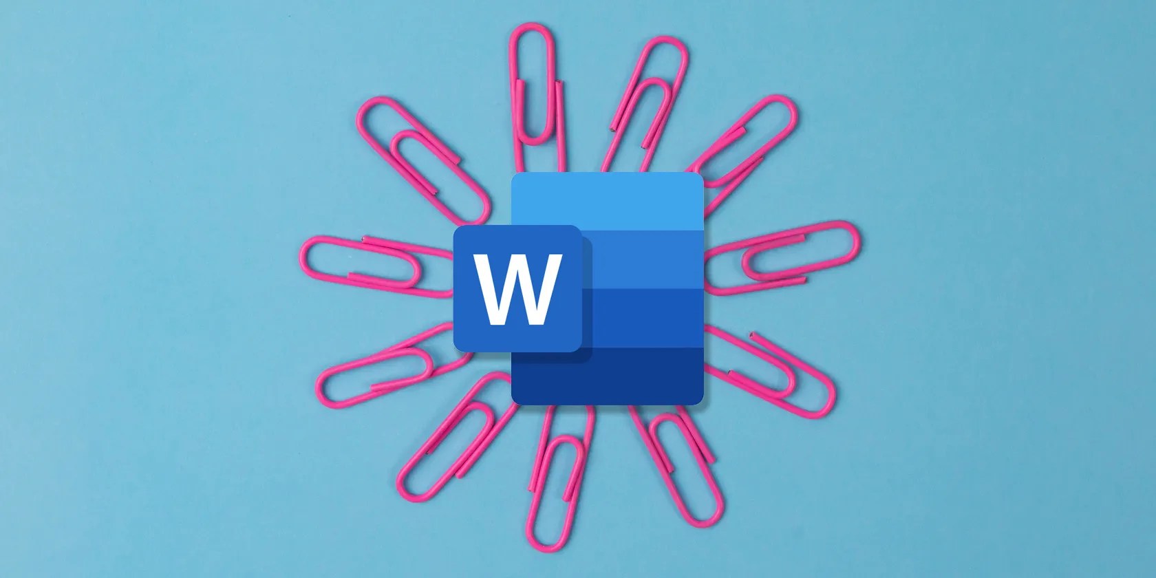 Paperclips around Word icon