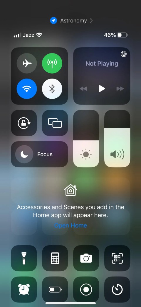 Airplane mode on iPhone
