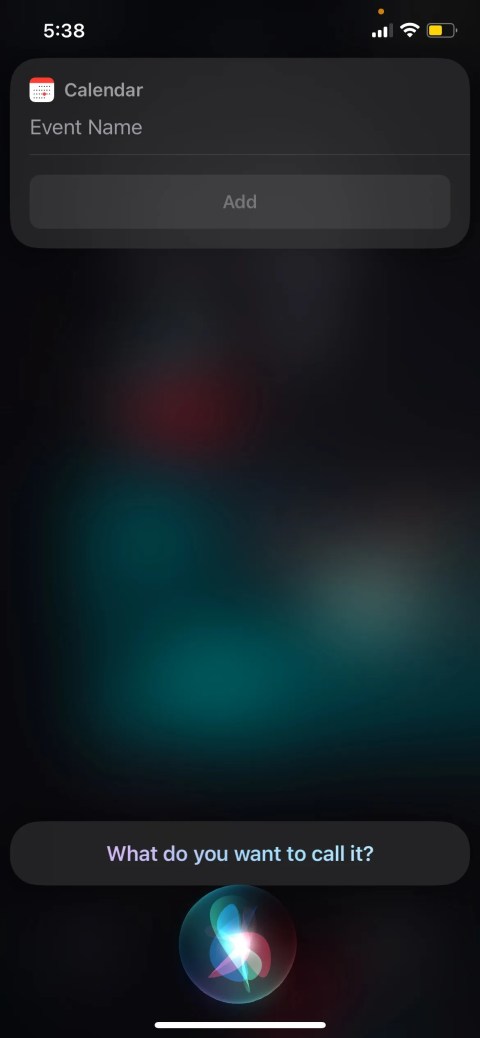 Ask Siri to add a calendar event