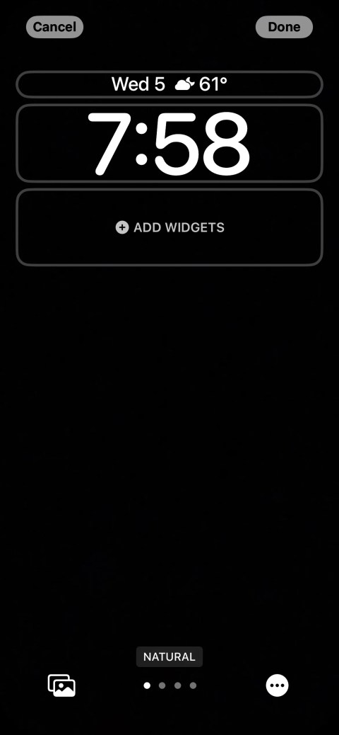 iphone lock screen add widgets