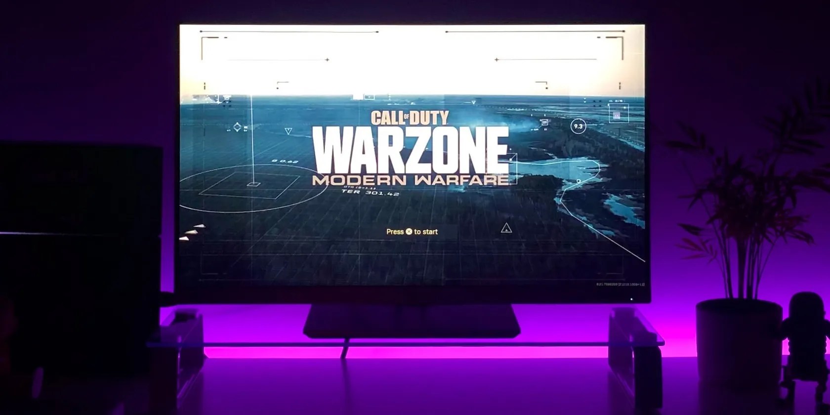 A Warzone title screen