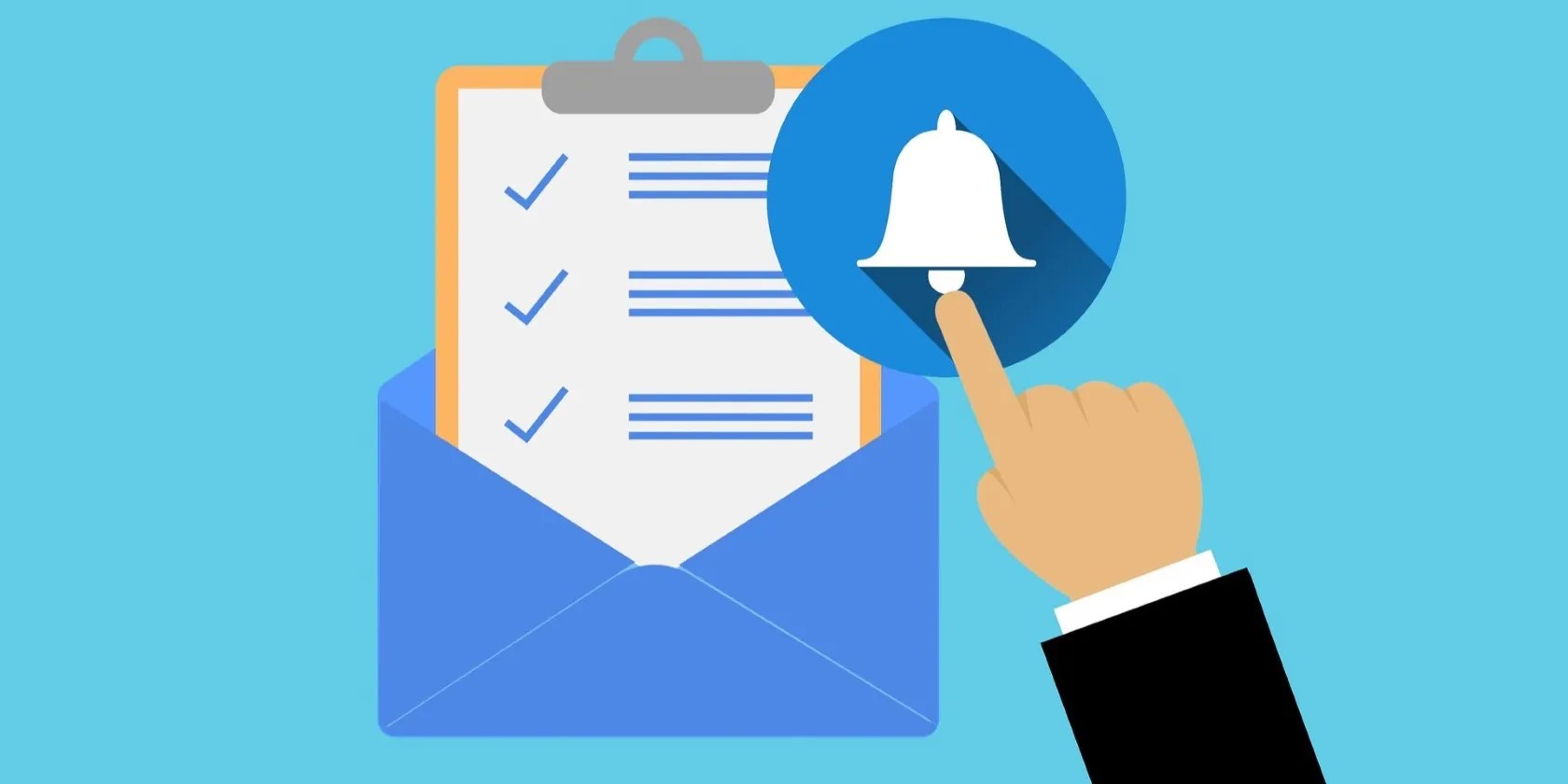 An illustration of mail notification