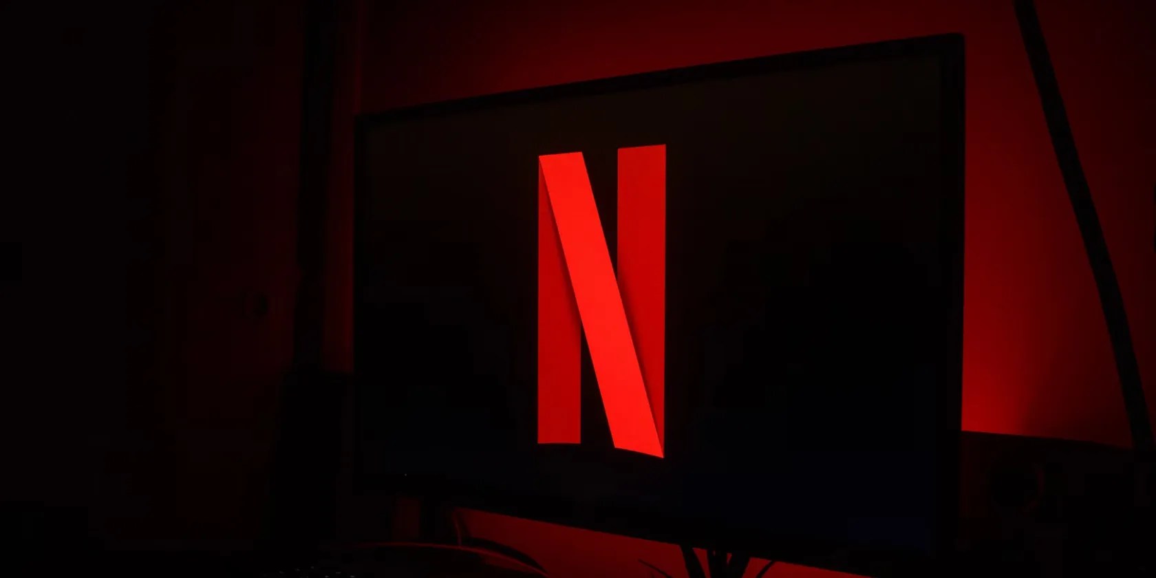 Netflix logo on a TV
