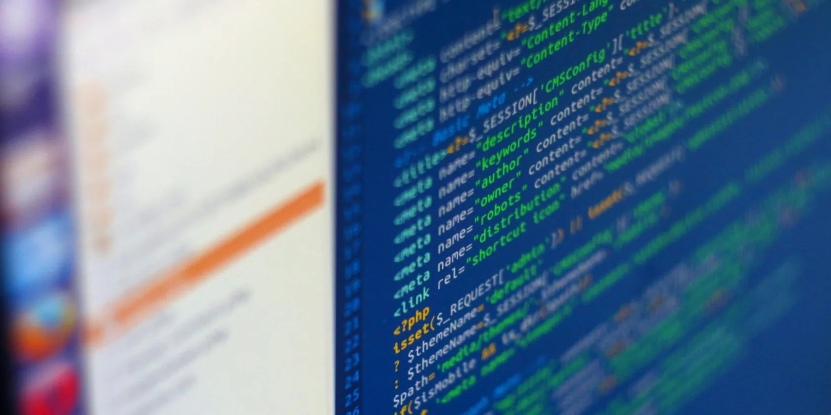 php code written using the ubuntu desktop