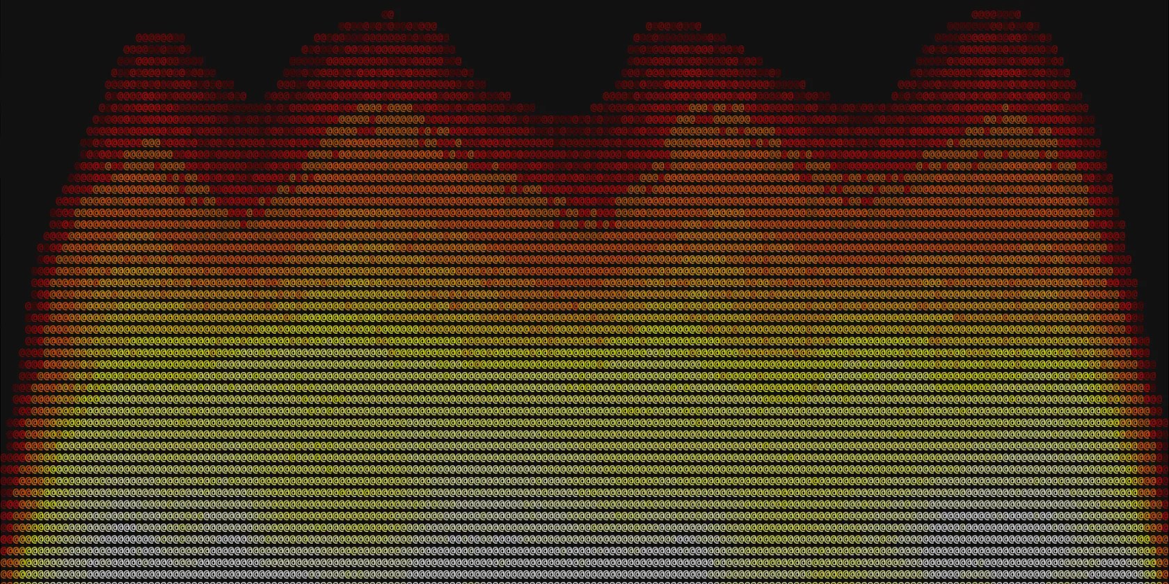 fireplace in a linux terminal