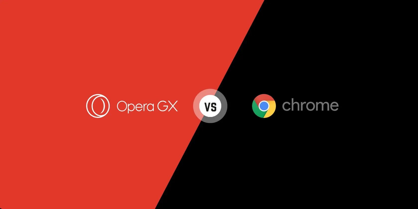 An illustration of Opera GX vs. Google Chrome