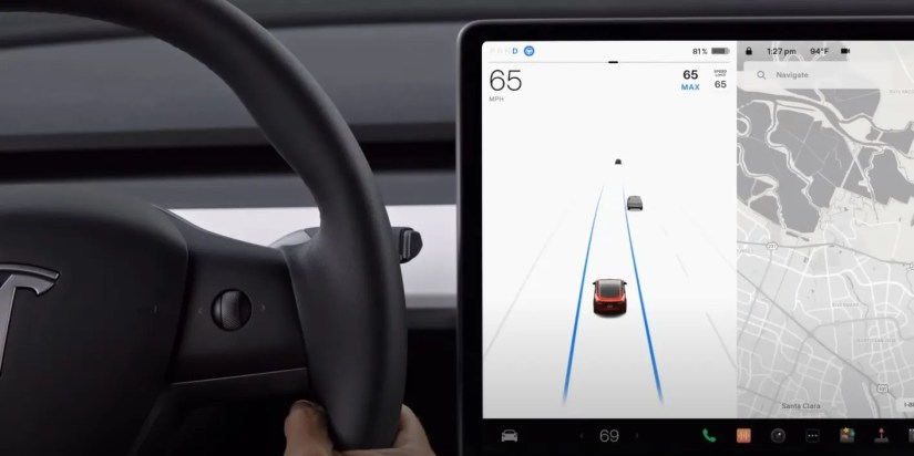 tesla auto steer function demo image