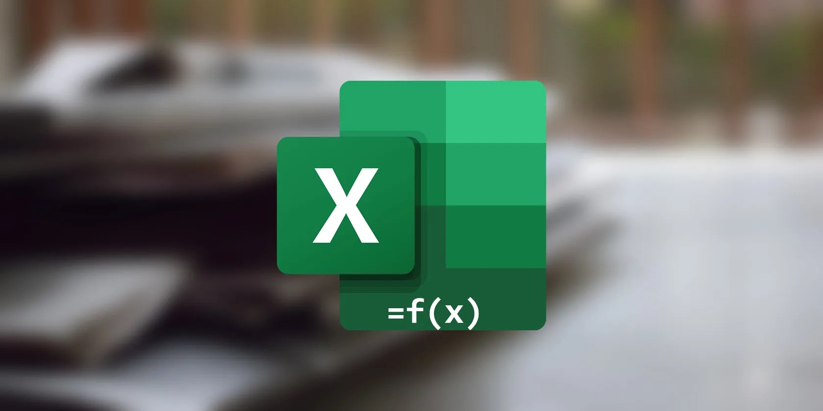 Excel logo on a blurred background
