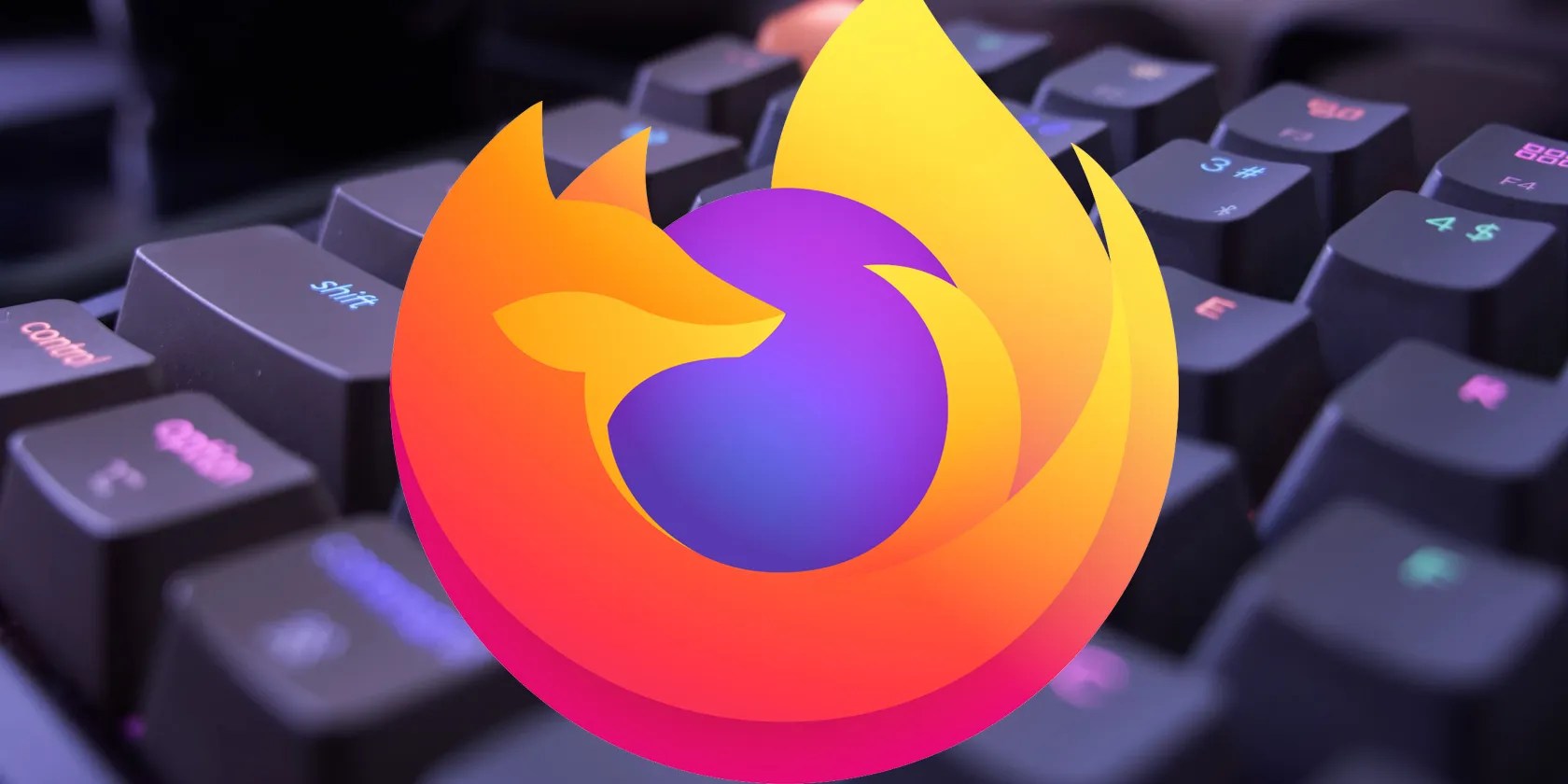 Firefox Logo on a keyboard