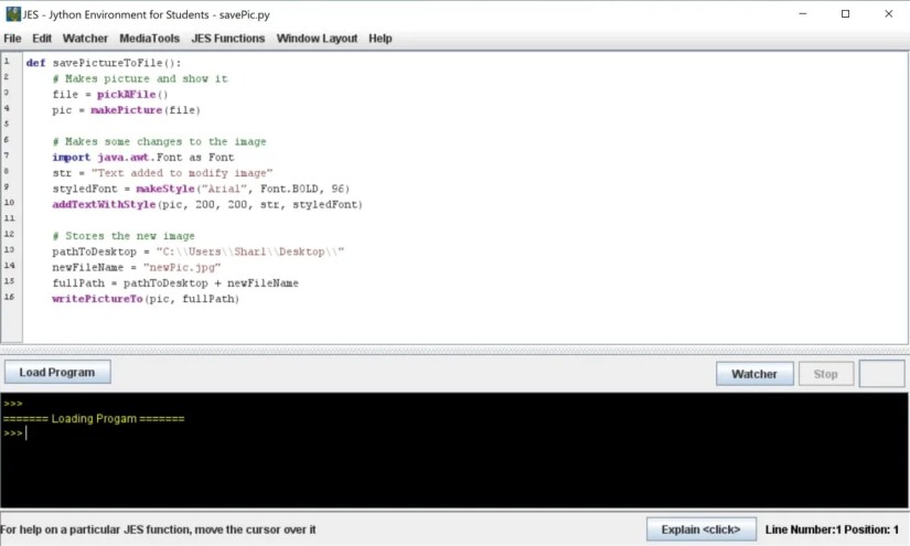 JES interface with code