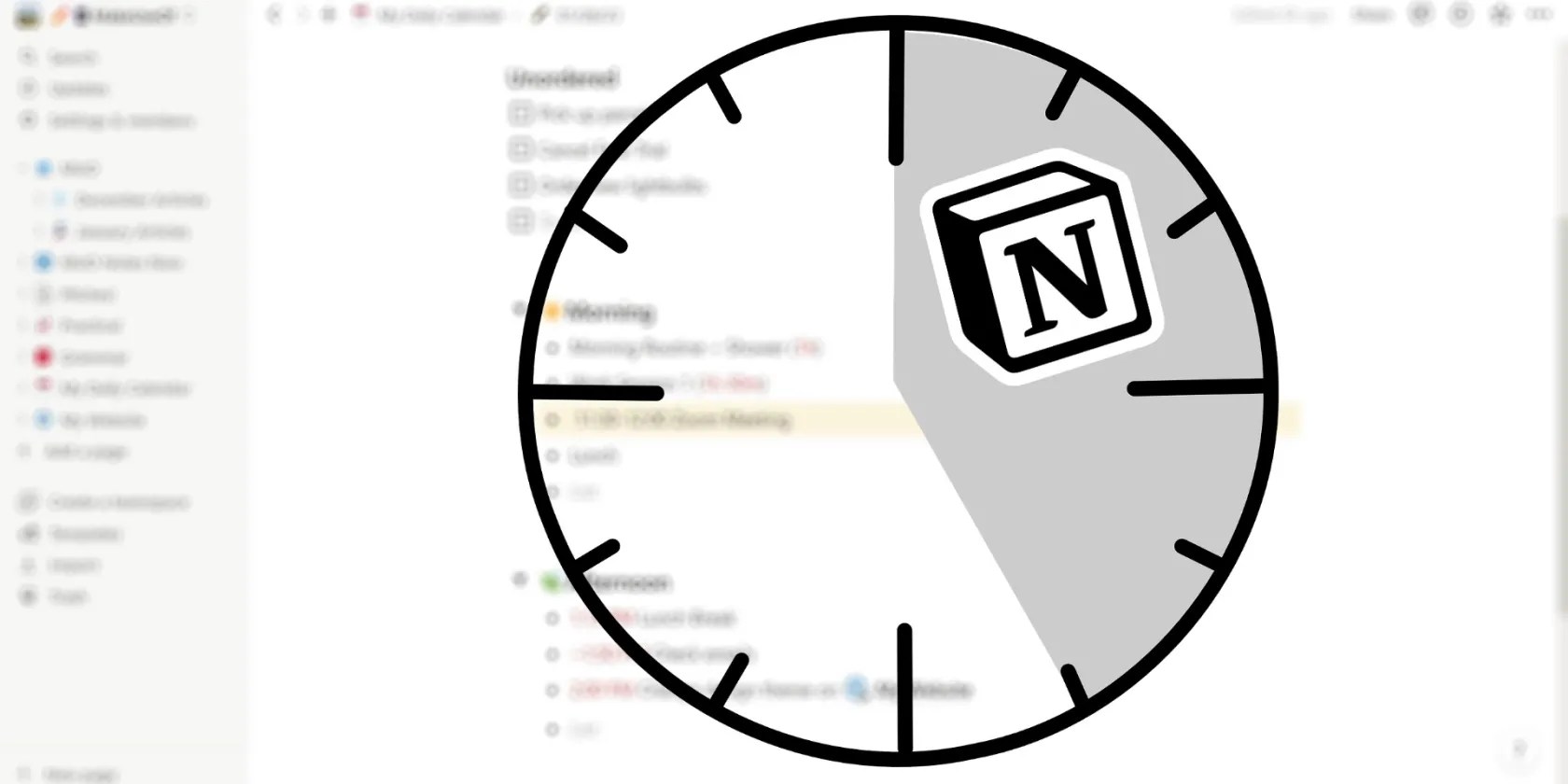 Notion Scheduled on Clock Face