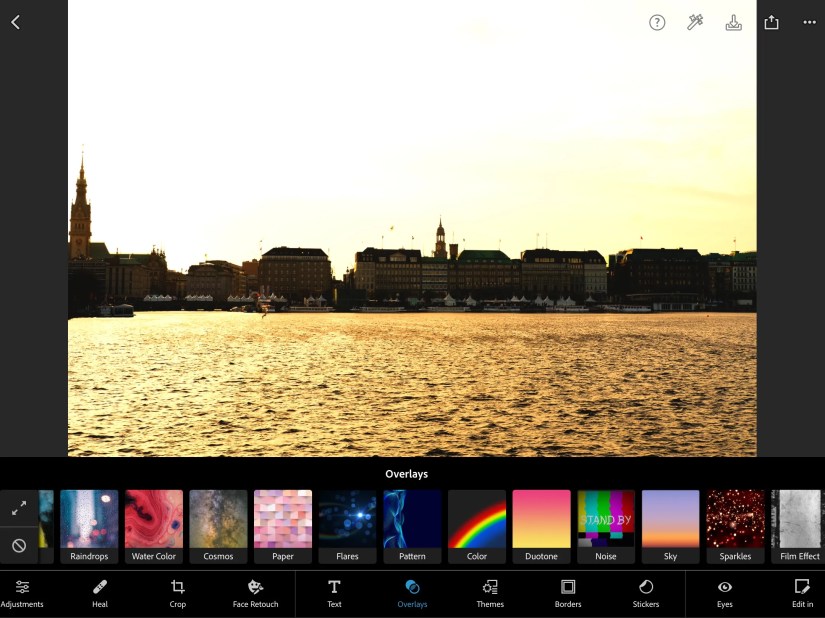 Select Lens Flare in PS Express Screenshot