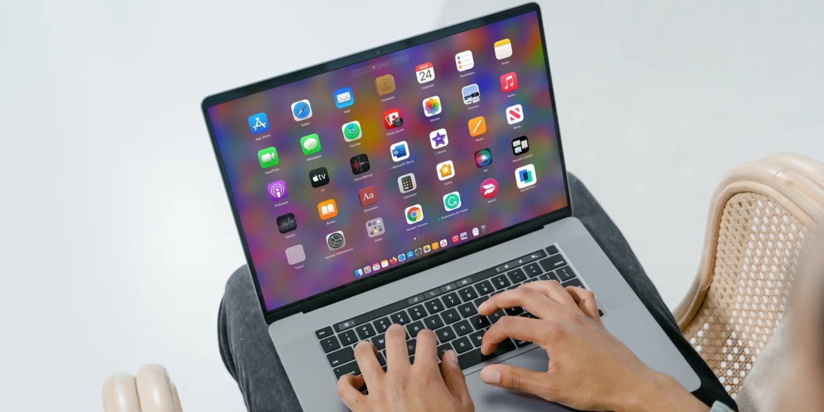 Launchpad on a MacBook Pro