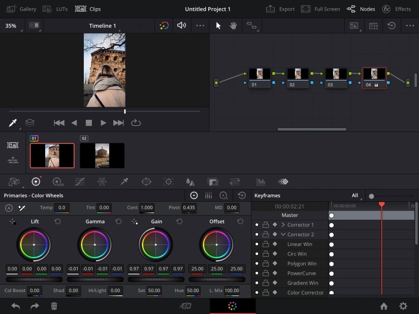 Nodes DaVinci Resolve Screenshot