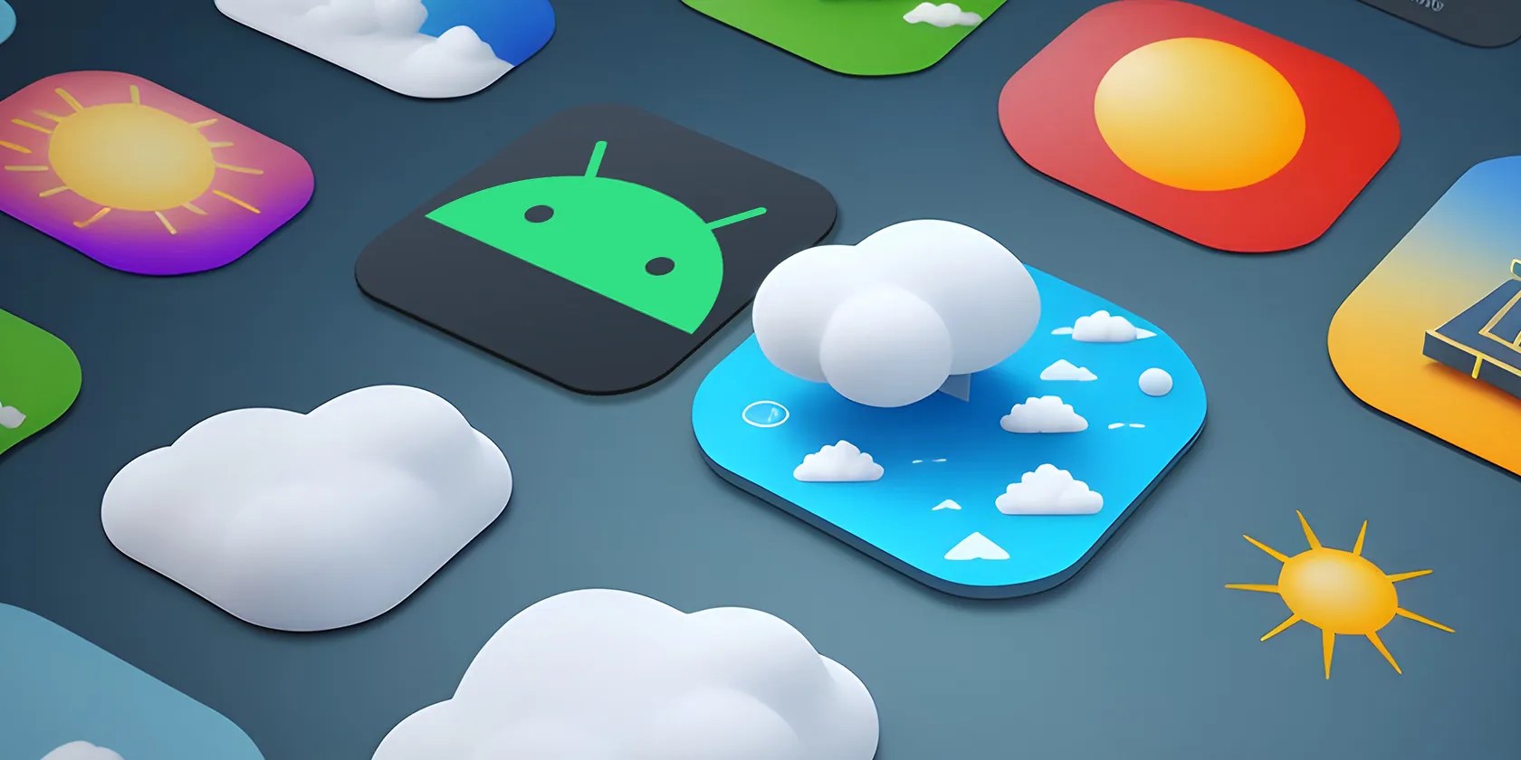 Weather app icons