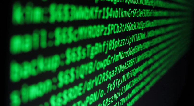 close up shot of green linux code on computer screen