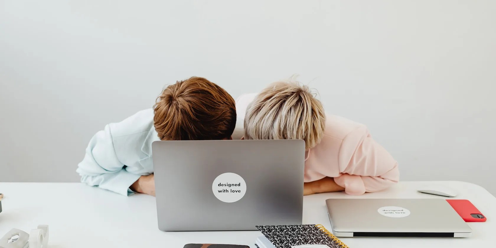 two kids looking at Linux command history