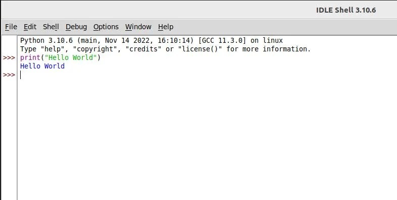 write and run code on IDLE