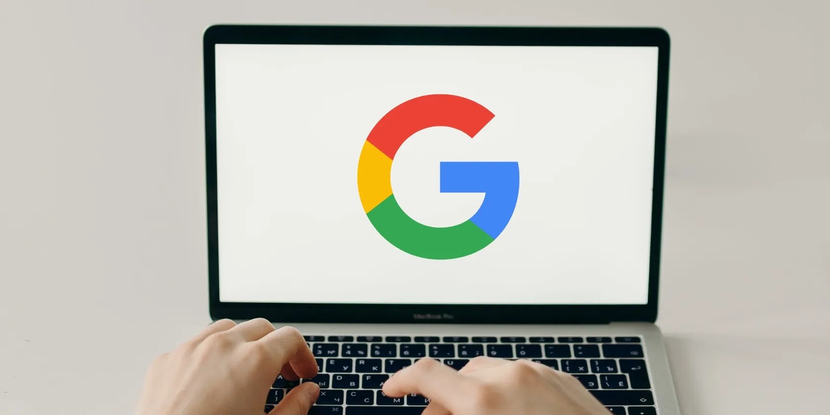 Google logo on a laptop screen