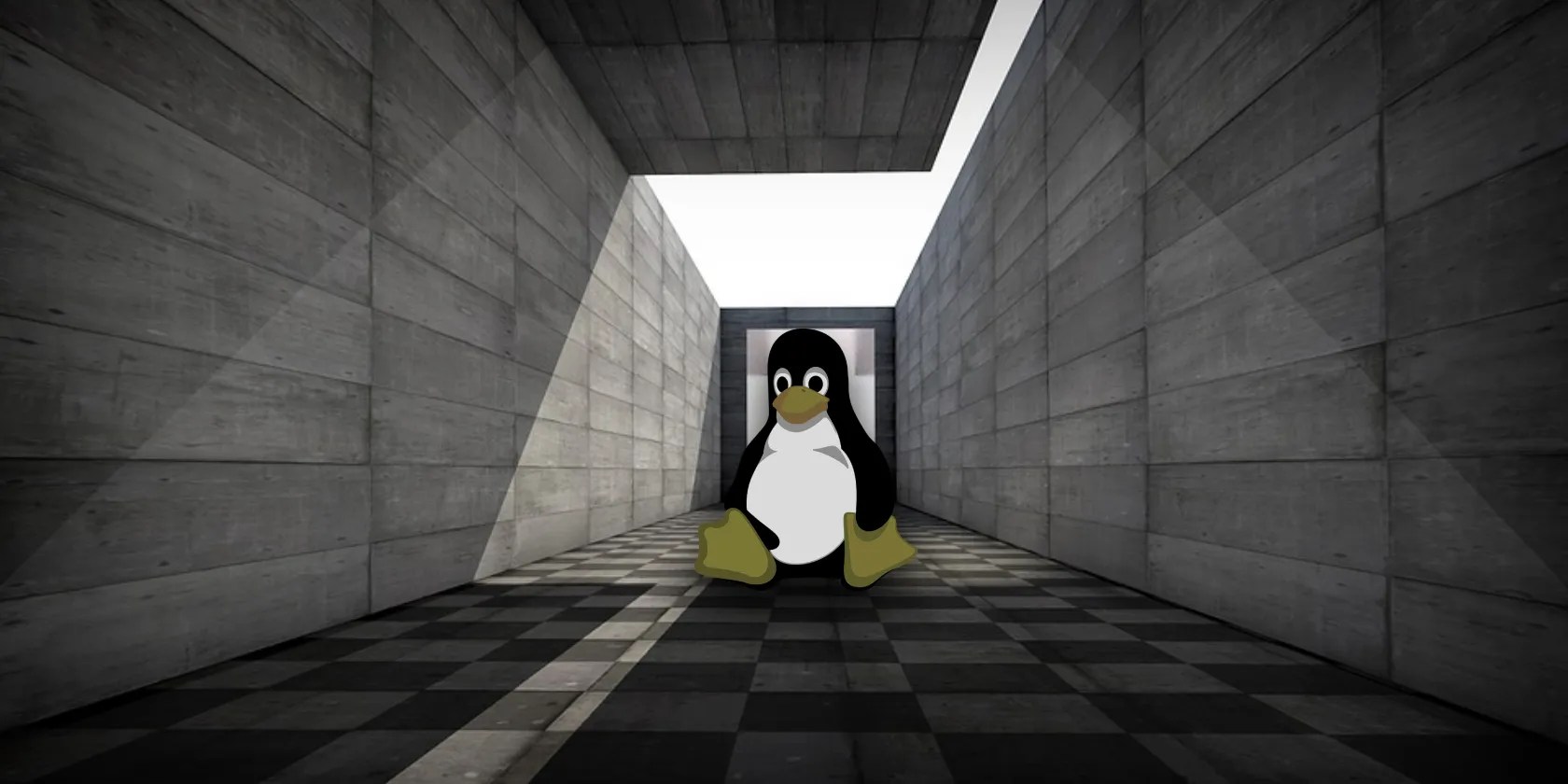 linux tux stuck inside the chroot jail