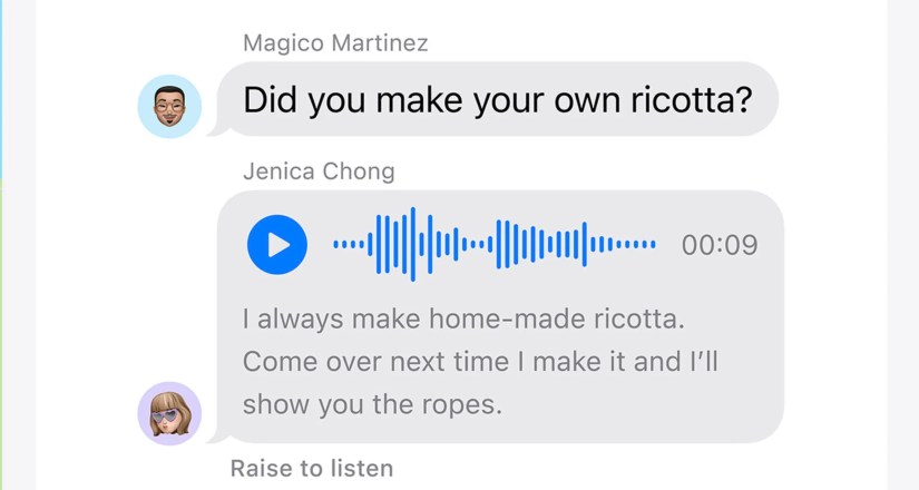 iPadOS 17 Audio Transcription Example