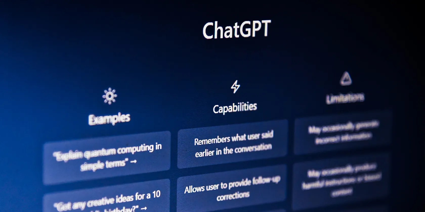 Photo of a monitor using ChatGPT