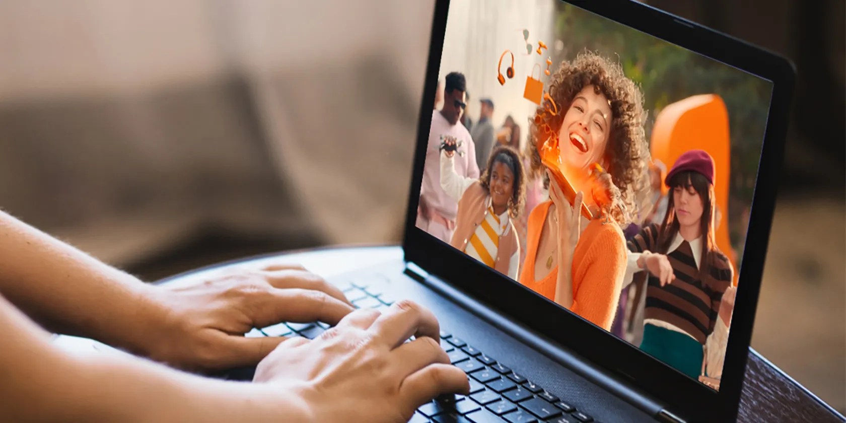 temu on laptop screen