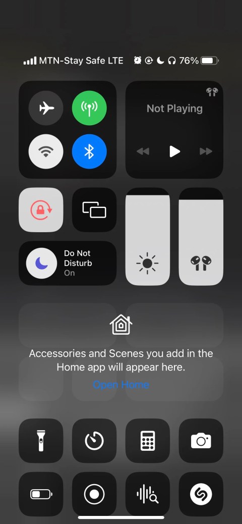 Control Center in iOS