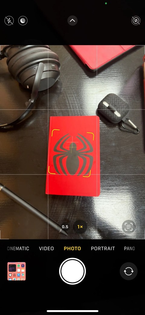 iPhone Camera in use