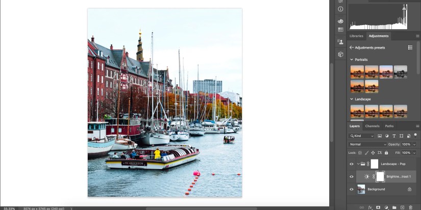Access the Presets in Photoshop From the Right-Hand Toolbar