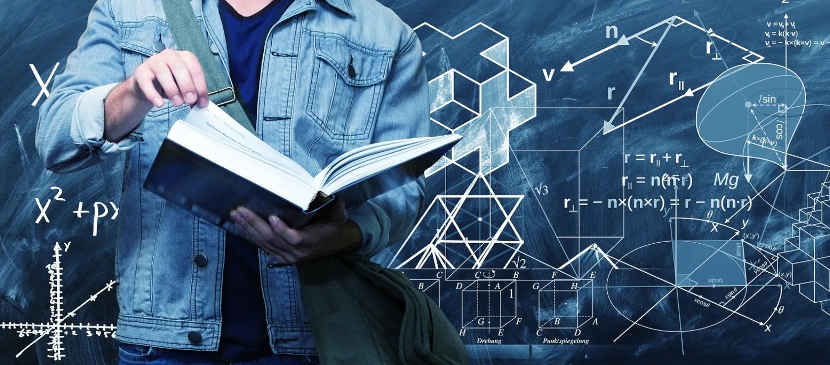 A man reading a book