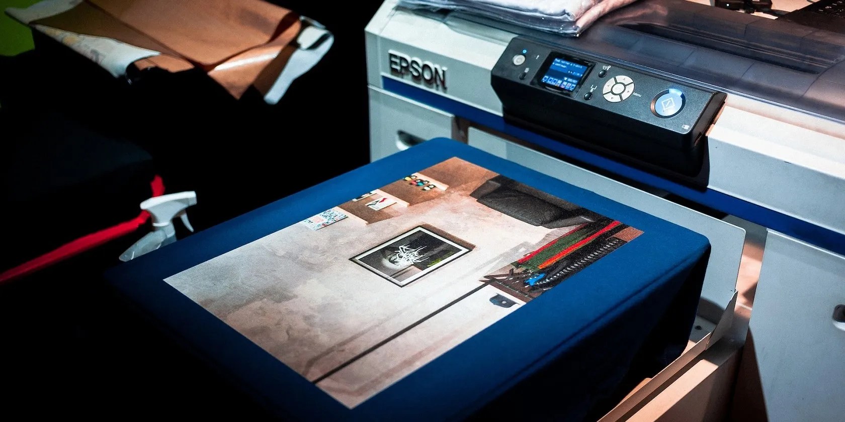 Close-up of a Printed Photo beside an Epson Printer