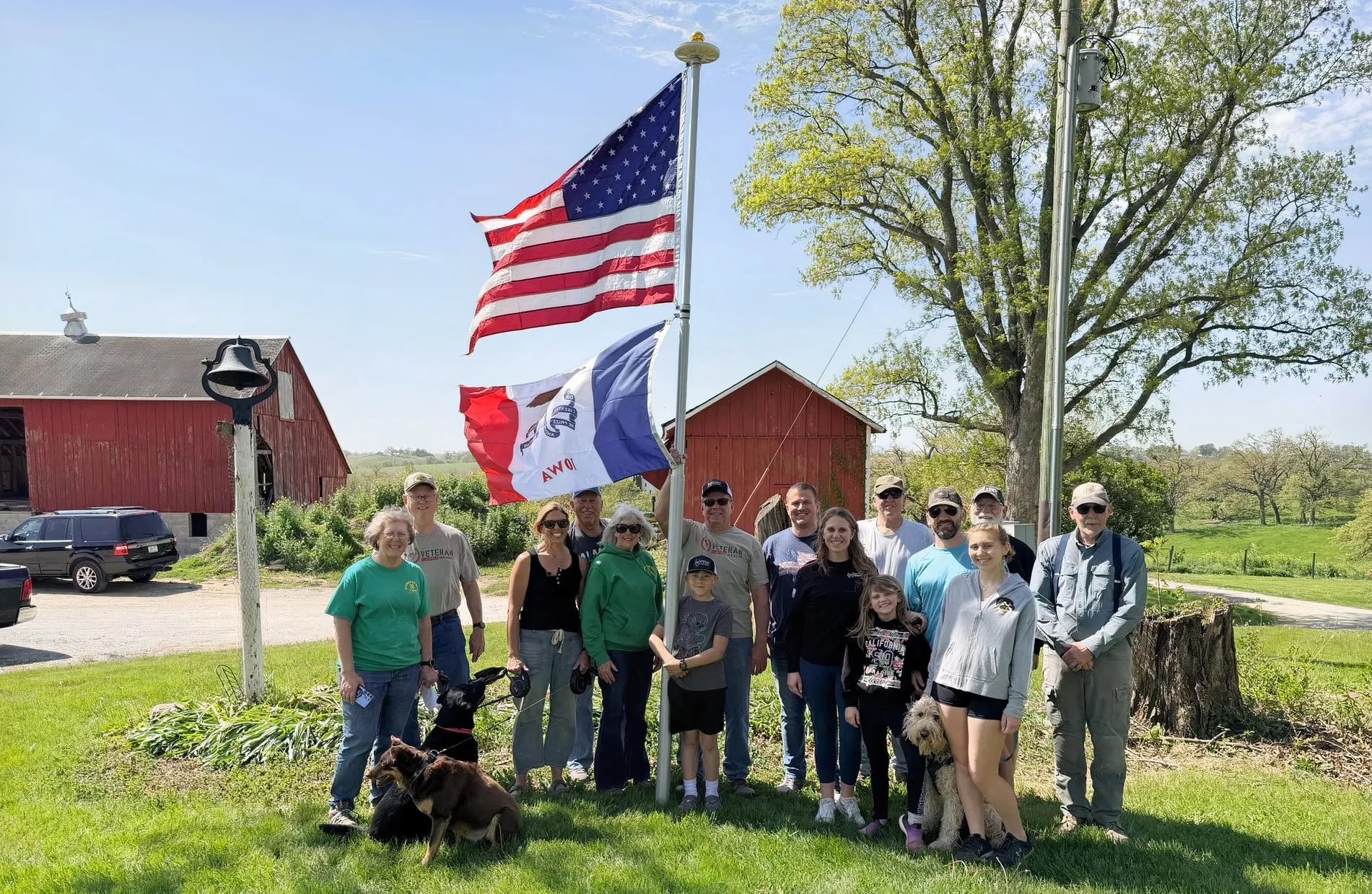 Veteran Erects 200 Flagpoles in 5 Years to Support Iowa Veterans