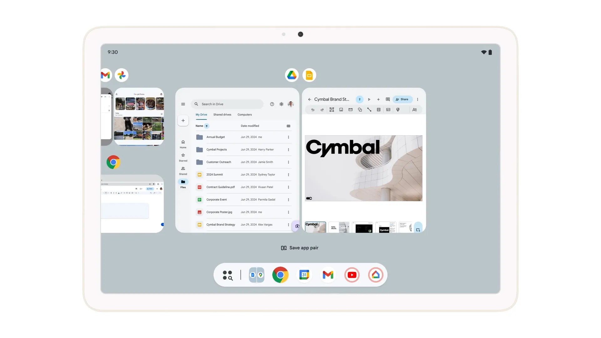 New tablet multitasking options in Android 15 beta 2.