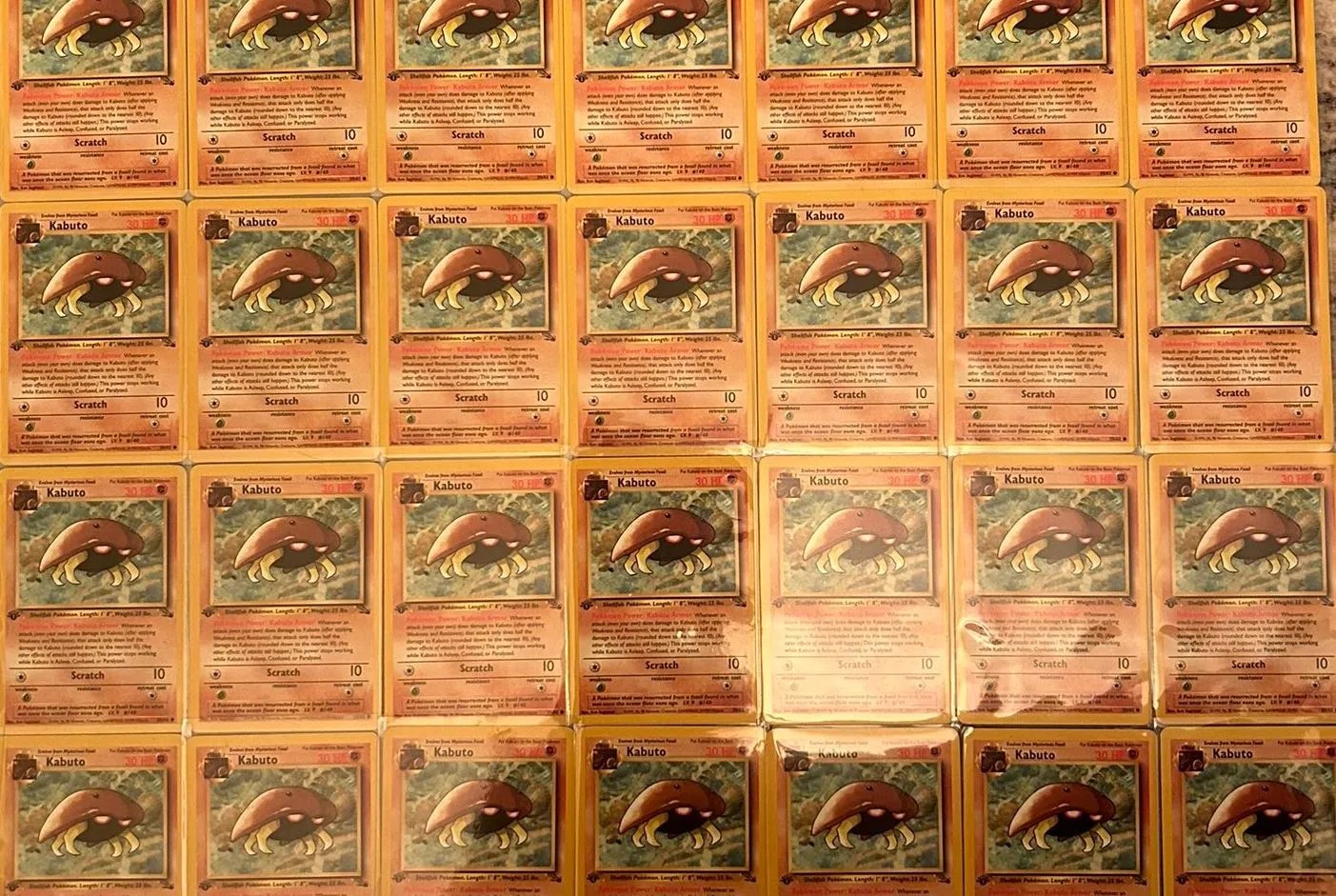 Viral Pokémon fan is collecting every first-edition Kabuto card