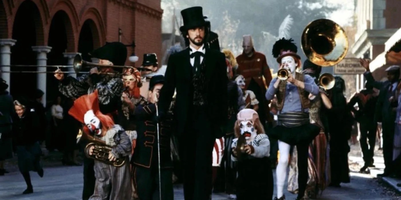 Mr. Dark leads a parade in Something Wicked This Way Comes