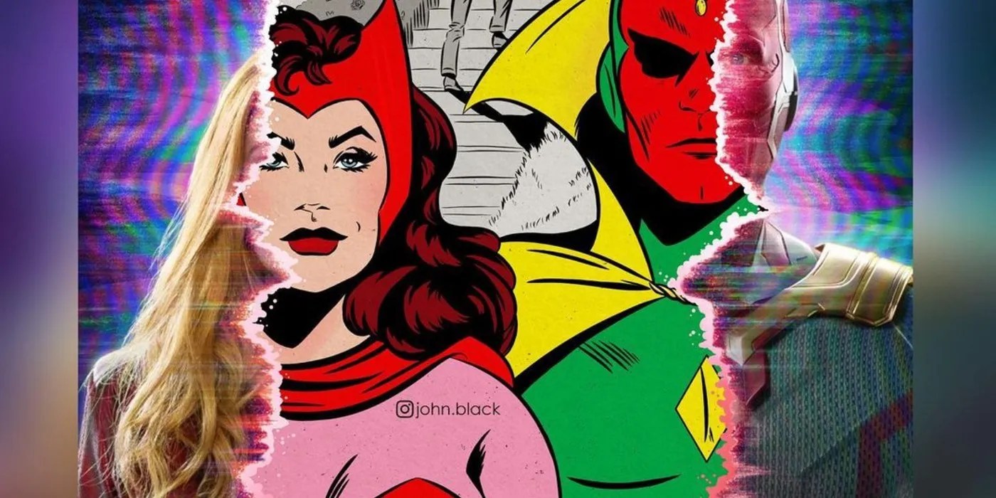 WandaVision Poster Gets Reimagined In Classic Marvel Comics Style