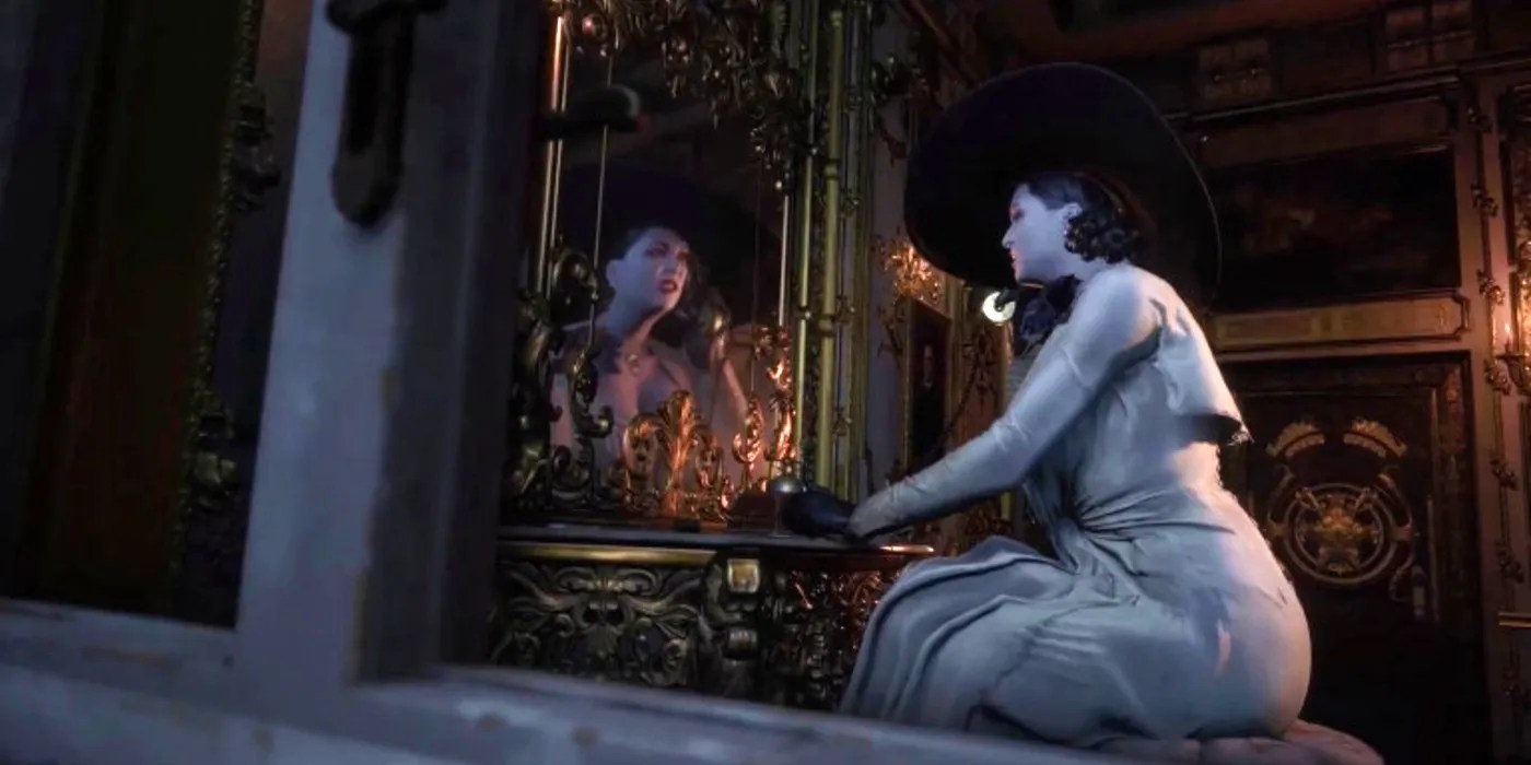 Resident Evil Village Who Tall Vampire Lady Is Talking To On The Phone