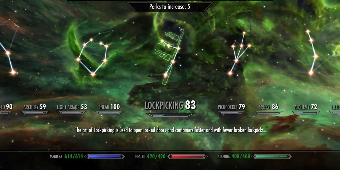 Skyrim Pros & Cons Of Leveling Lockpicking Skill Tree