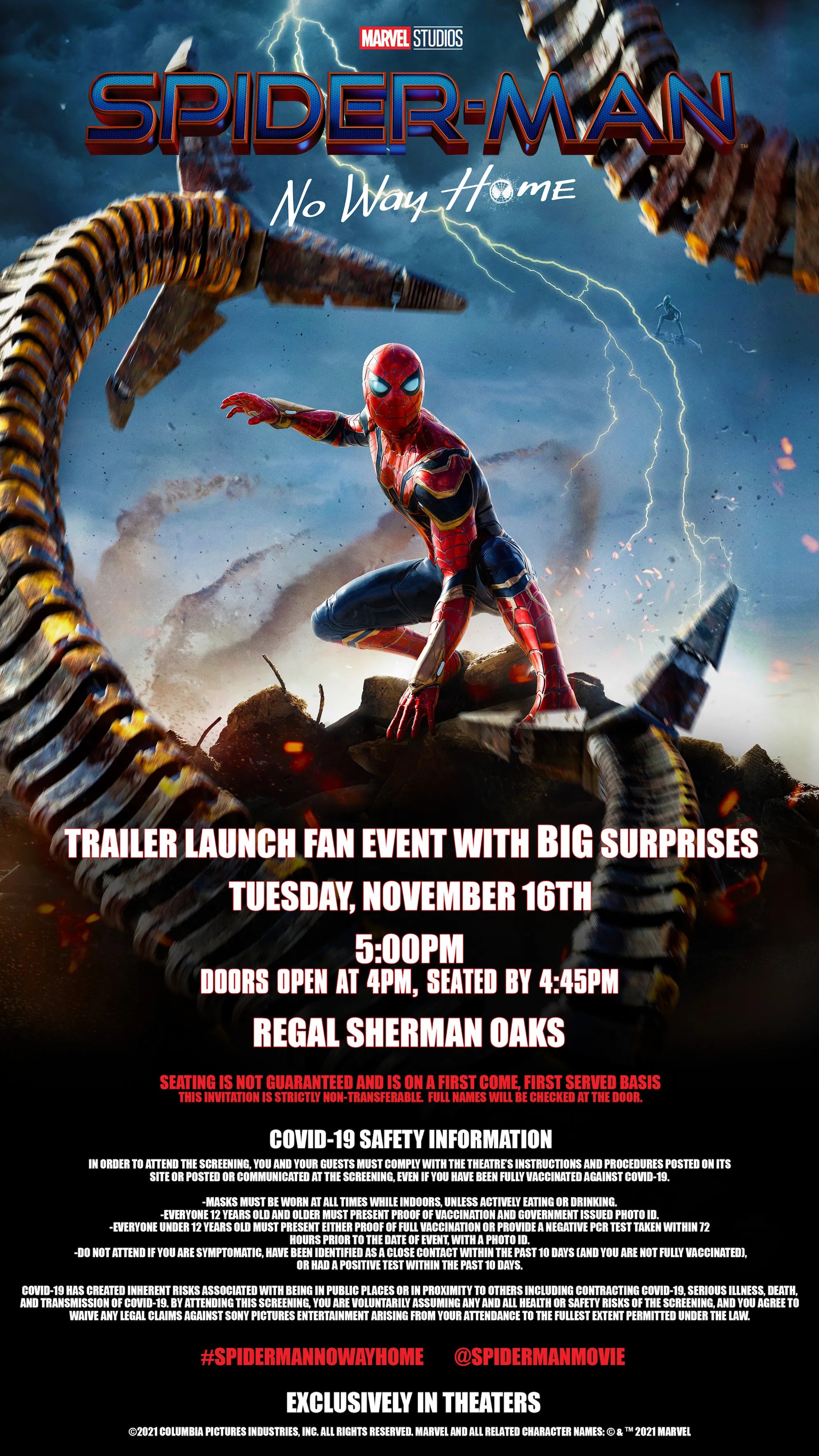 Spiderman No Way Home Tickets Regal